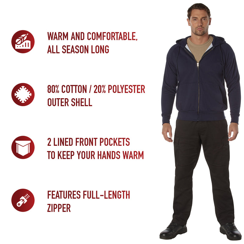 Rothco Thermal Lined Hooded Sweatshirt