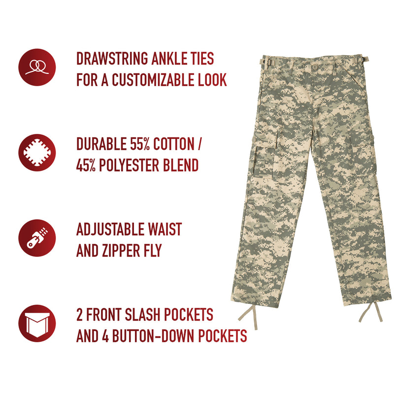 Rothco Kids Digital Camo BDU Pants