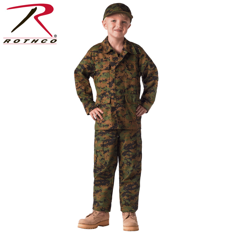 Rothco Kid's Digital Camo BDU Shirt