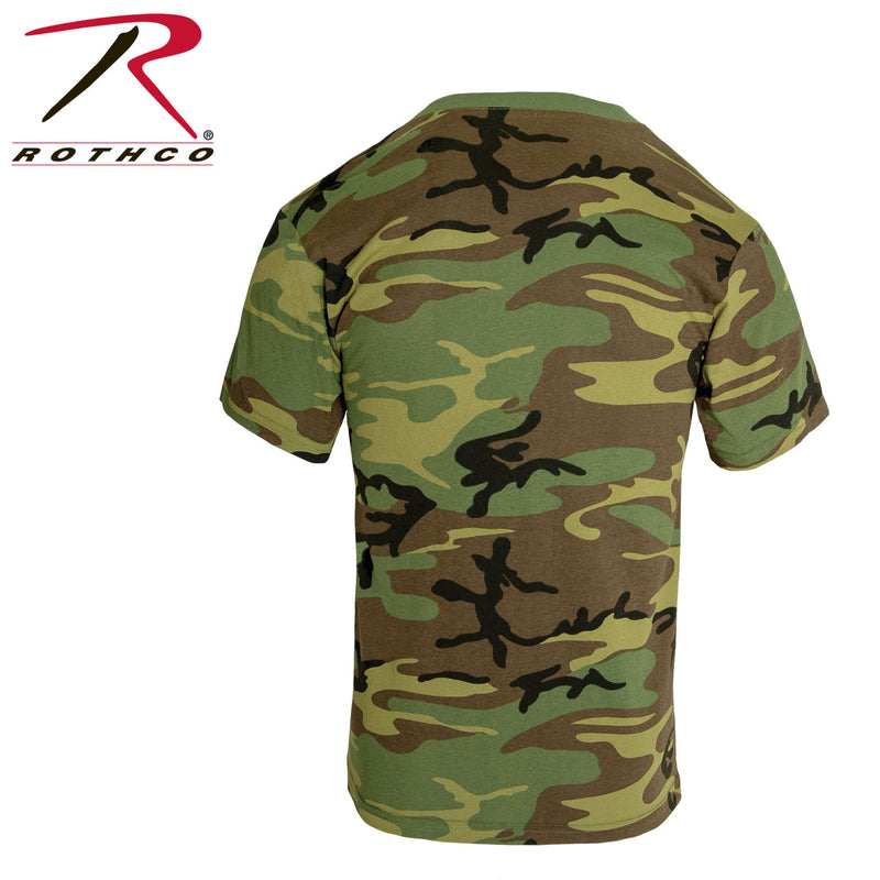 Rothco Woodland Camo T-Shirt w/ Pocket