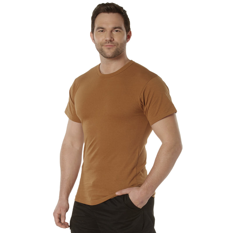 Rothco Solid Color Cotton / Polyester Blend Military T-Shirt