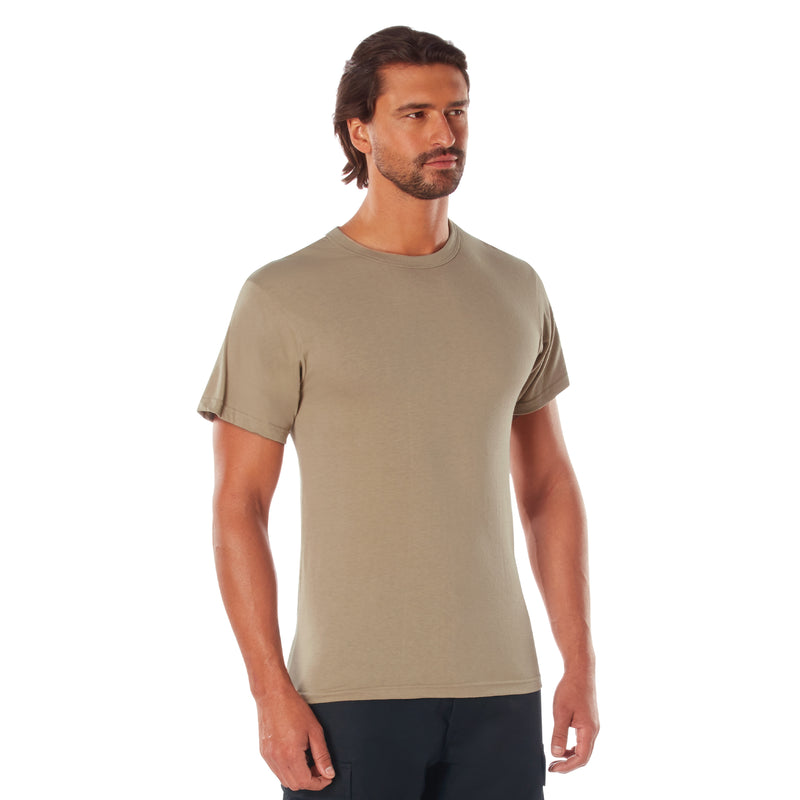 Rothco Solid Color Cotton / Polyester Blend Military T-Shirt