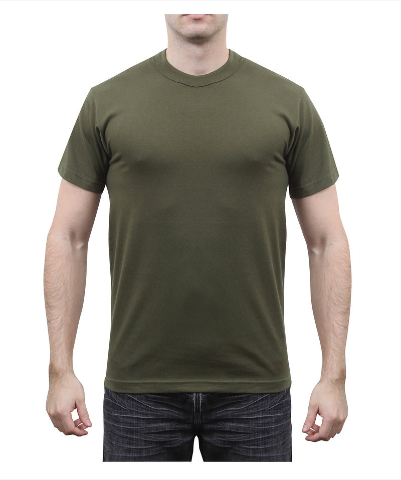 Rothco Solid Color Cotton / Polyester Blend Military T-Shirt