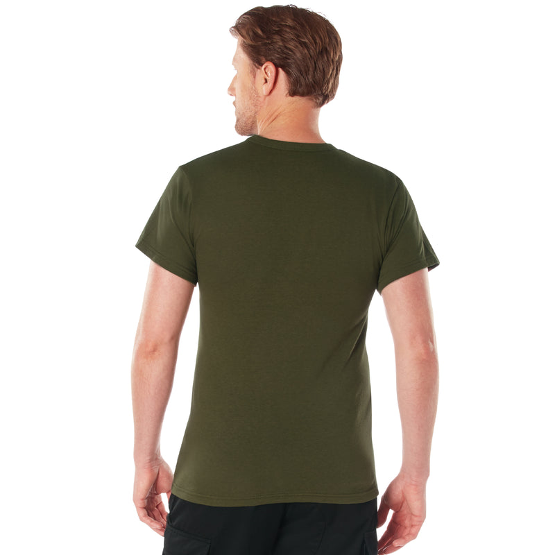 Rothco Solid Color Cotton / Polyester Blend Military T-Shirt