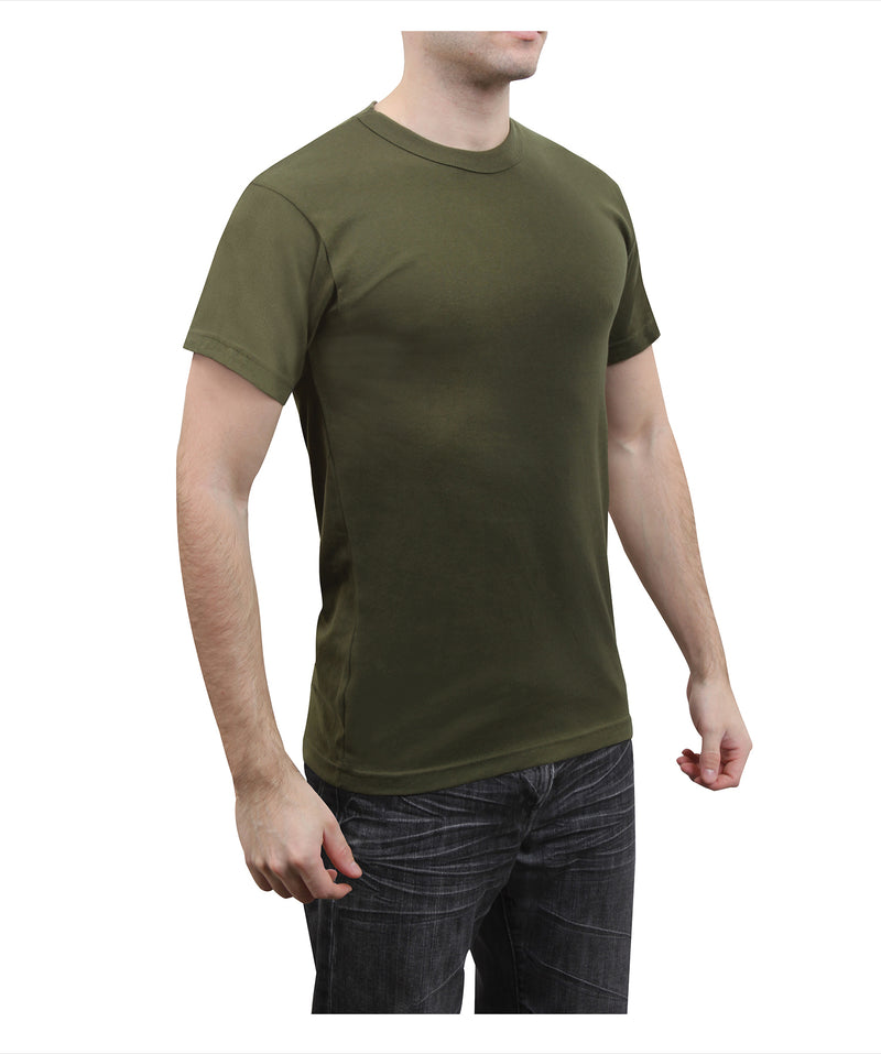 Rothco Solid Color Cotton / Polyester Blend Military T-Shirt