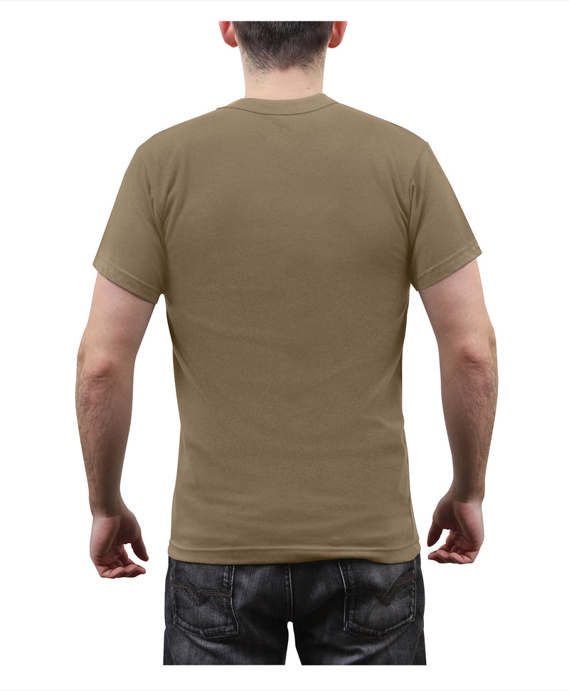 Rothco Solid Color Cotton / Polyester Blend Military T-Shirt