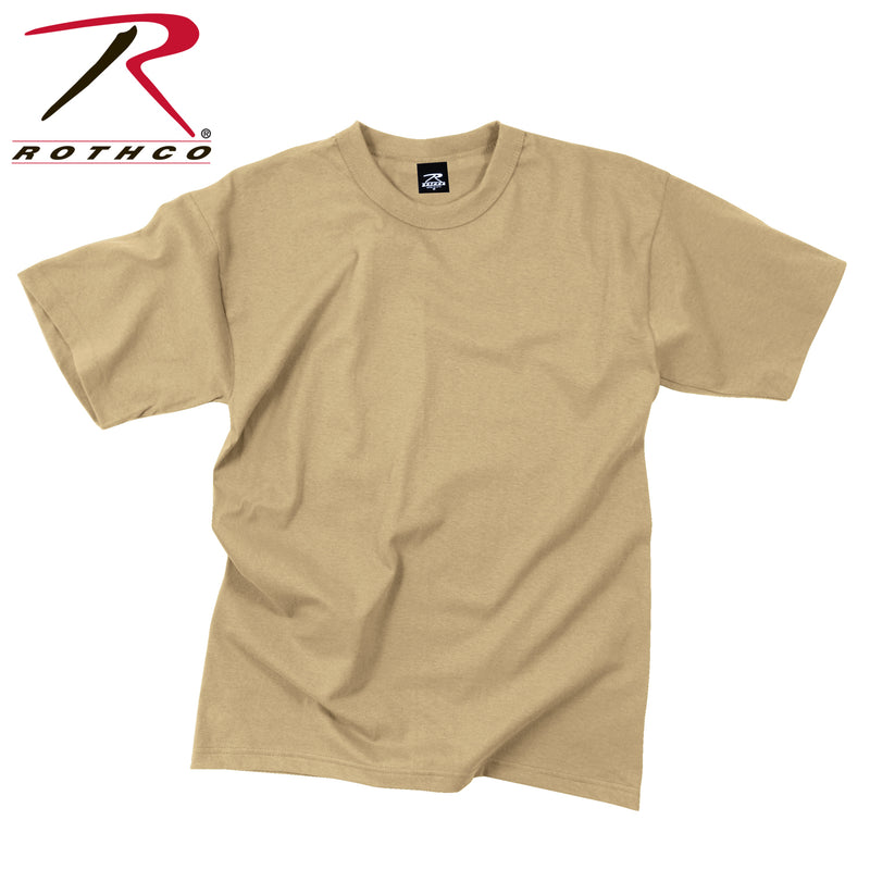 Rothco Solid Color Cotton / Polyester Blend Military T-Shirt