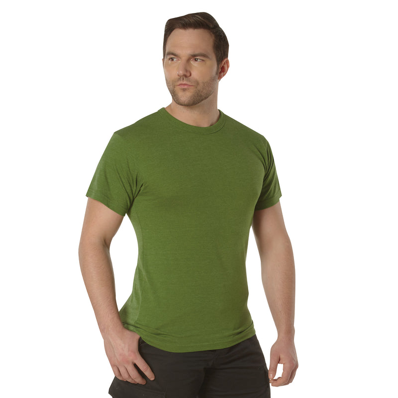 Rothco Solid Color Cotton / Polyester Blend Military T-Shirt