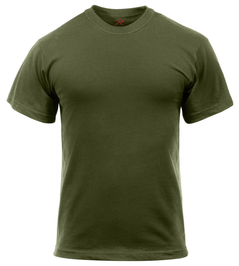 Rothco Solid Color Cotton / Polyester Blend Military T-Shirt