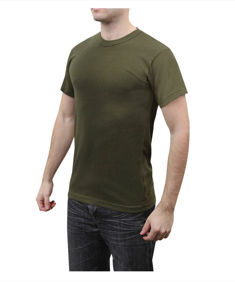 Rothco Solid Color Cotton / Polyester Blend Military T-Shirt