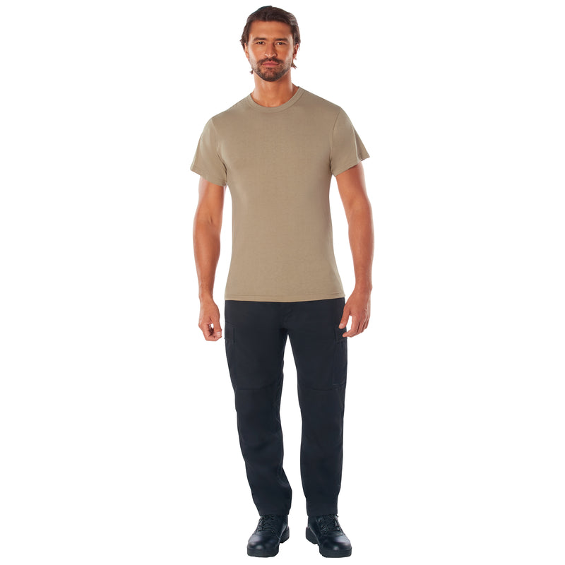 Rothco Solid Color Cotton / Polyester Blend Military T-Shirt