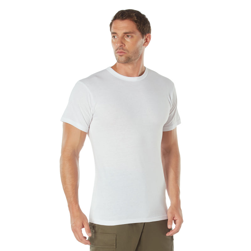 Rothco Solid Color Cotton / Polyester Blend Military T-Shirt