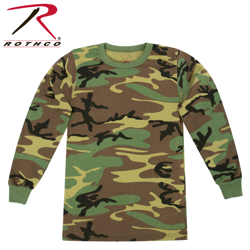 Rothco Kids Long Sleeve Camo T-shirt