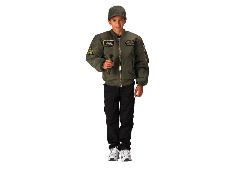 Rothco Kids Flight Jacket With Patches