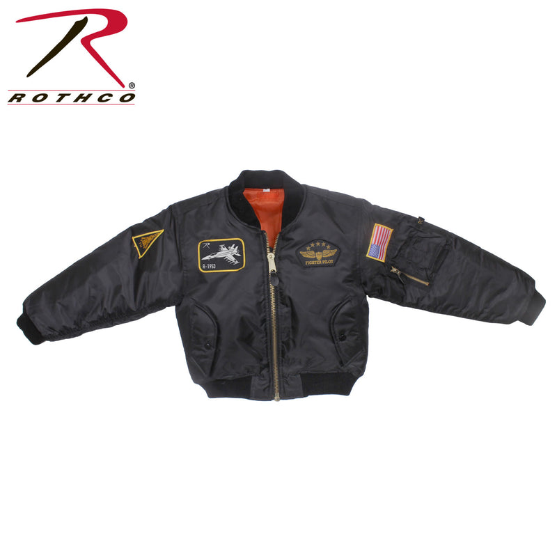 Rothco Kids Flight Jacket With Patches