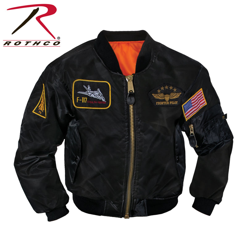 Rothco Kids Flight Jacket With Patches