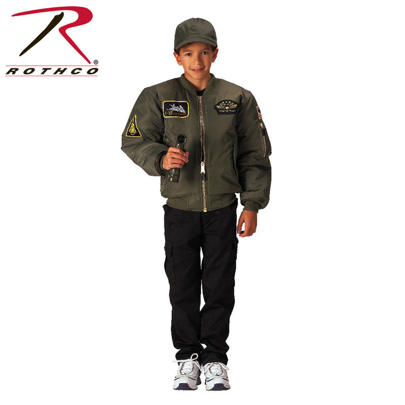 Rothco Kids Flight Jacket With Patches