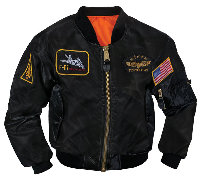 Rothco Kids Flight Jacket With Patches