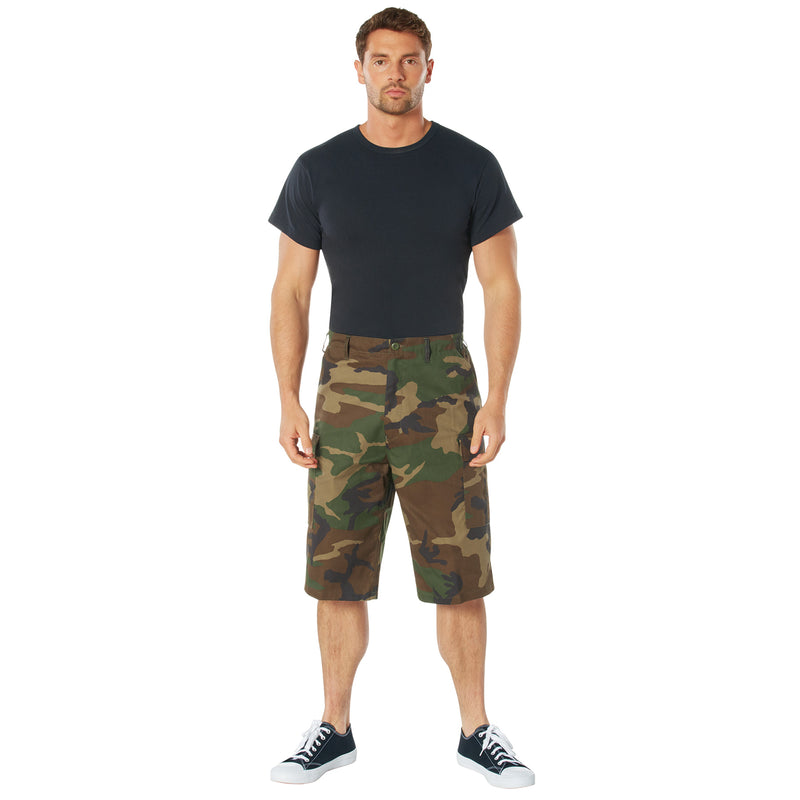 Rothco Long Length Camo BDU Shorts