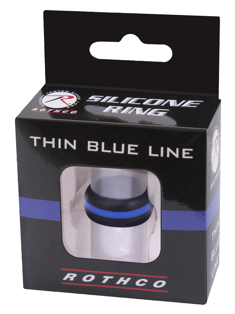 Rothco Thin Blue Line Silicone Ring