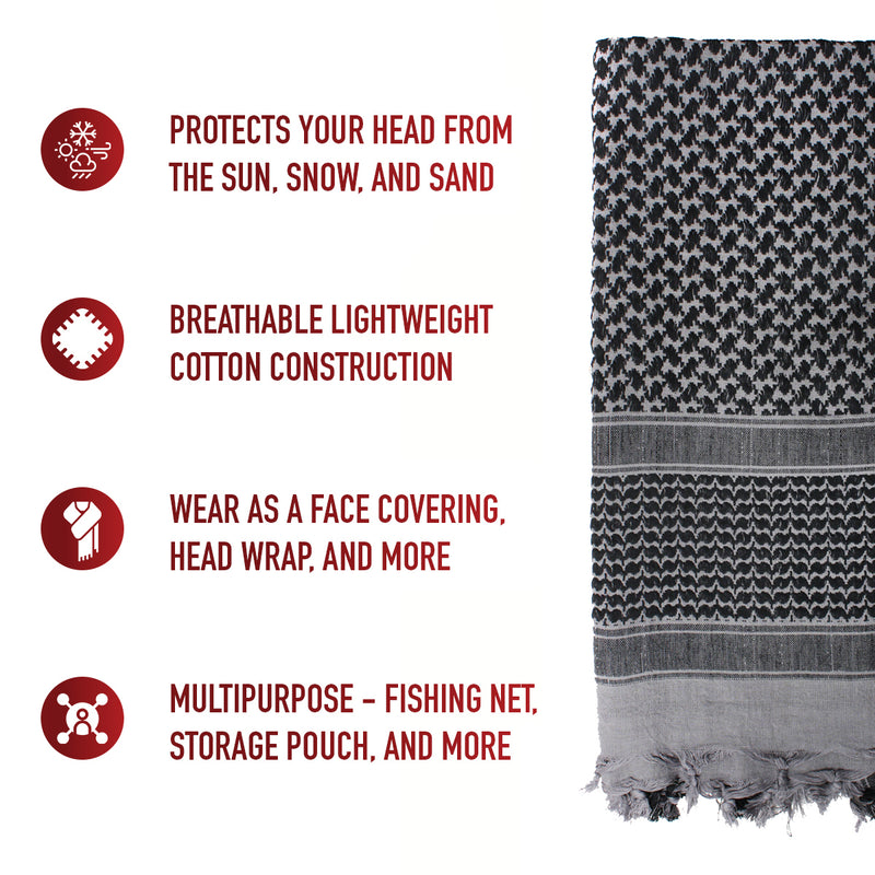 Rothco Shemagh Tactical Desert Keffiyeh Scarf