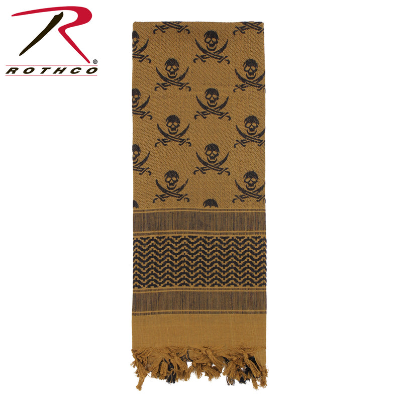 Rothco Skulls Shemagh Tactical Desert Keffiyeh Scarf