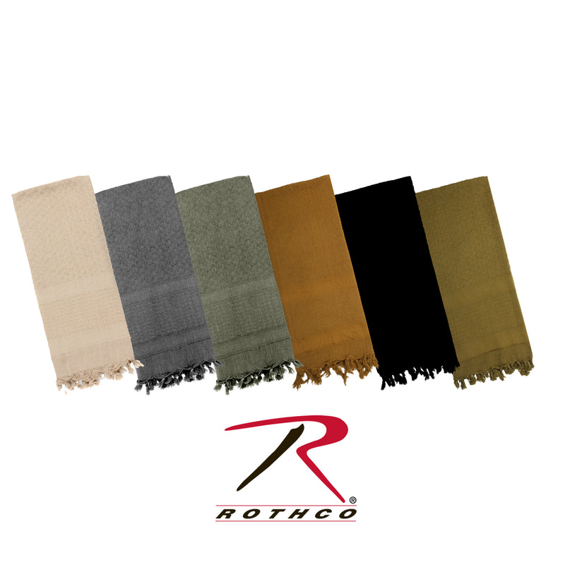 Rothco Solid Color Shemagh Tactical Desert Keffiyeh Scarf