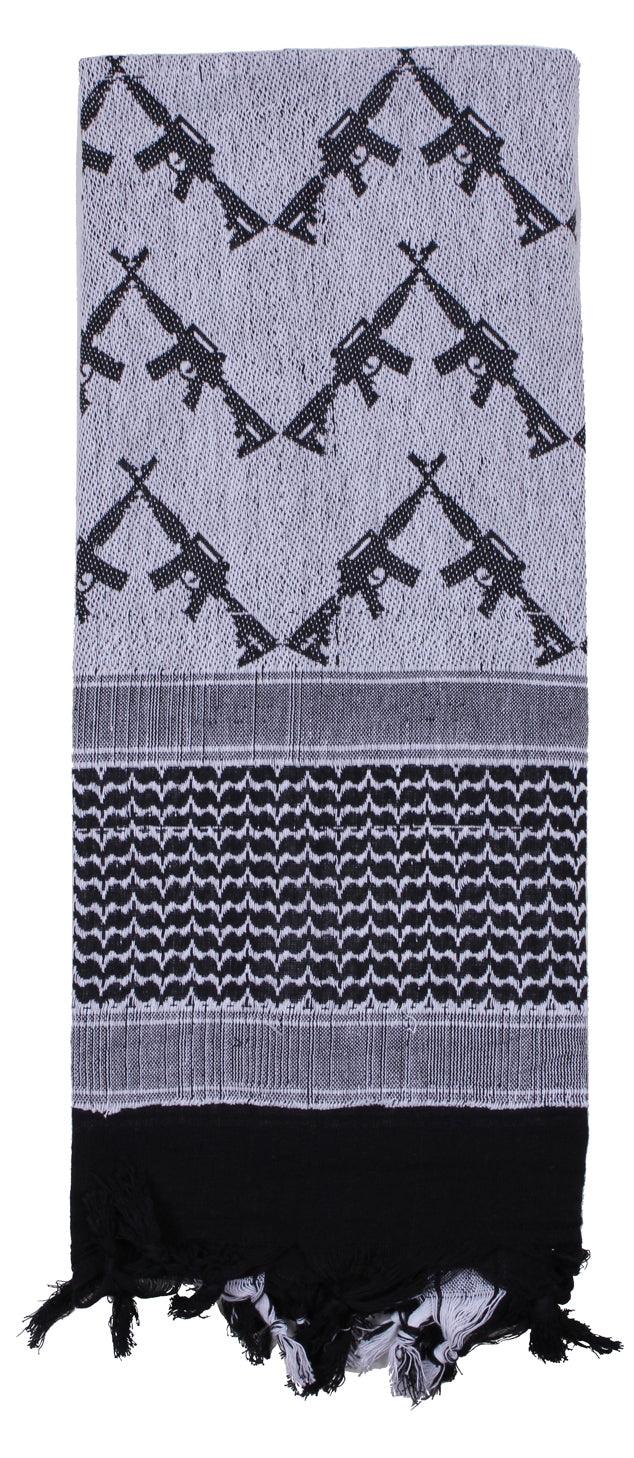 Rothco Crossed Rifles Shemagh Tactical Desert Keffiyeh Scarf