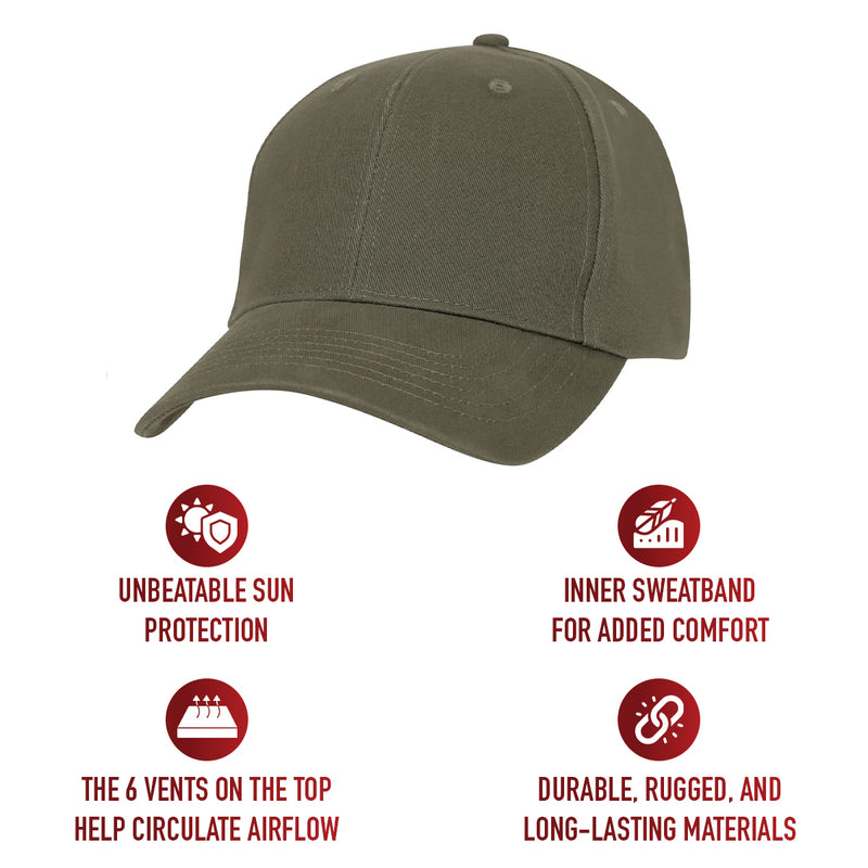 Rothco Supreme Solid Color Low Profile Cap