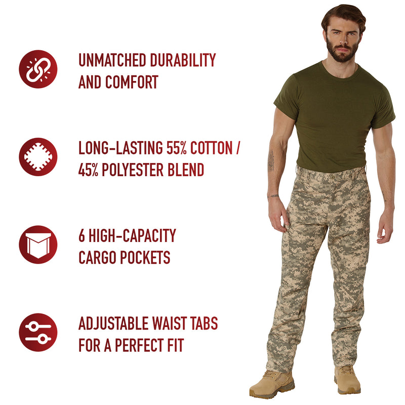 Rothco Digital Camo Tactical BDU Pants