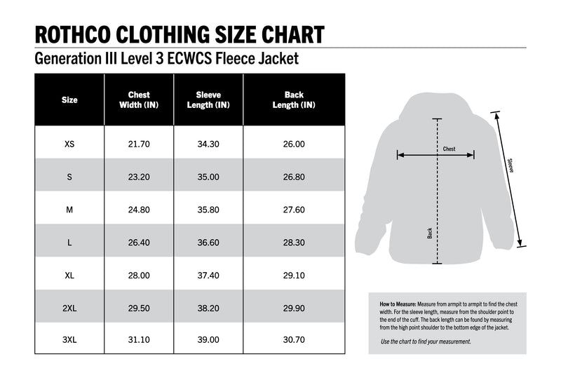 Rothco Generation III Level 3 ECWCS Fleece Jacket