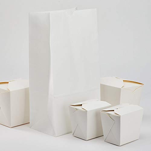 Karat 8lb Paper Bag - White - 1,000 ct