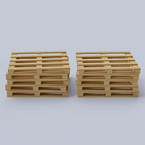Treaton, 4 Way Wooden Pallets, Easy for Commercial Use, Fully Assembled, Strong Sturdy Structure, 1 Pcs, 40" x 36", Wood Finish