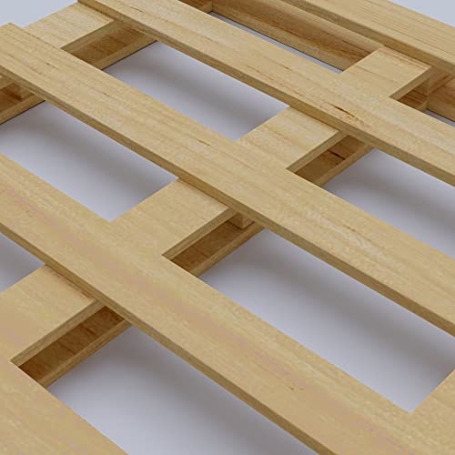 Treaton, 4 Way Wooden Pallets, Easy for Commercial Use, Fully Assembled, Strong Sturdy Structure, 1 Pcs, 40" x 36", Wood Finish
