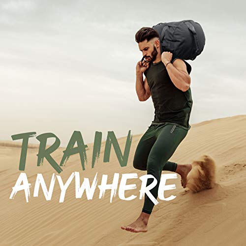 Yes4All Workout Sandbags, Heavy Duty Sandbags for Fitness, Conditioning, MMA & Combat Sports - Army Green - S