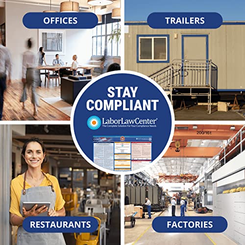 Newest Update for 2023 Virginia State & Federal Labor Law Poster- Includes June EEOC & April FLSA, FMLA, & EPPA Updates- OSHA Workplace Compliant & Required- UV Laminated & Water Proof -(English)