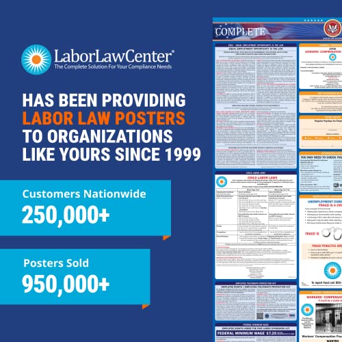 Newest Update for 2023 Virginia State & Federal Labor Law Poster (Spanish)- Includes June EEOC & April FLSA, FMLA, & EPPA Updates- OSHA Workplace Compliant & Required- UV Laminated & Water Proof