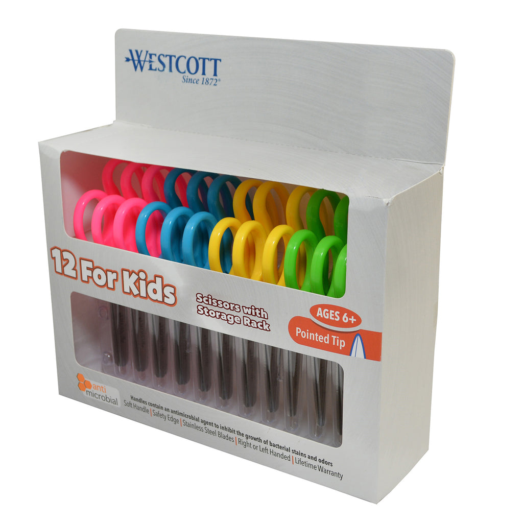 12pk Westcott Pointed Scissor Kid