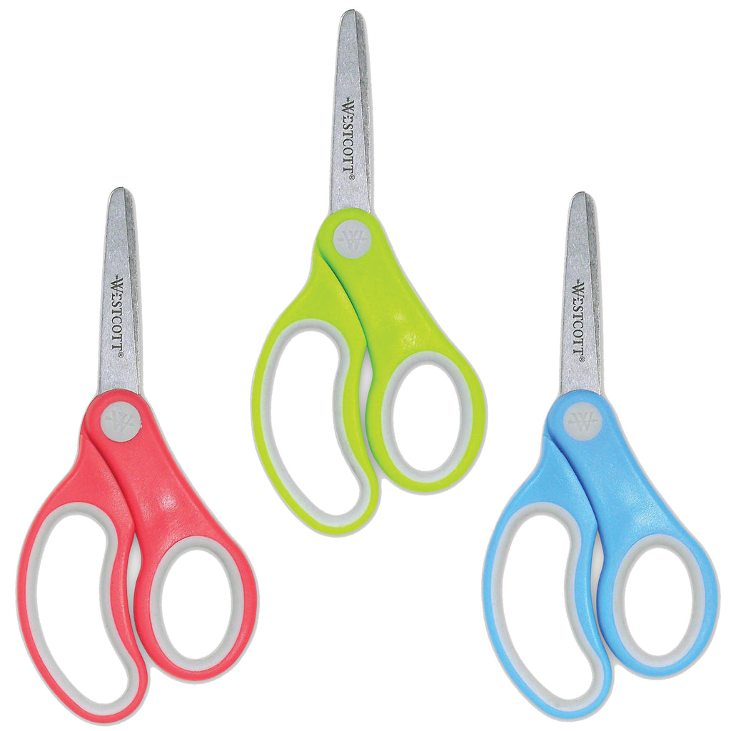 Westcott Soft Handle 5in Classpack Kids Scissors Blunt