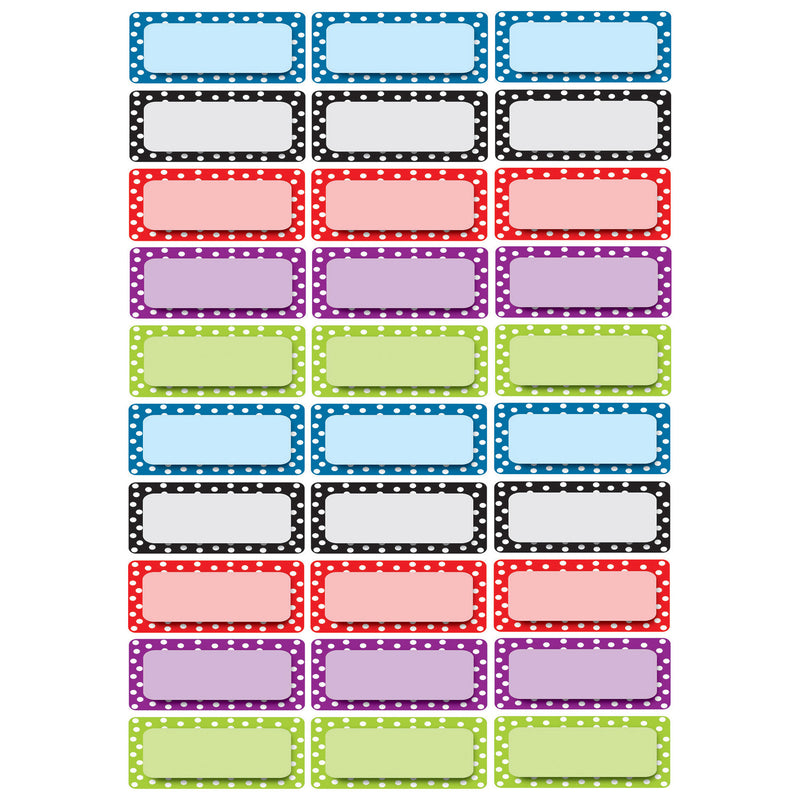 (3 Pk) Die Cut Magnets Assorted Color Dotsnameplates