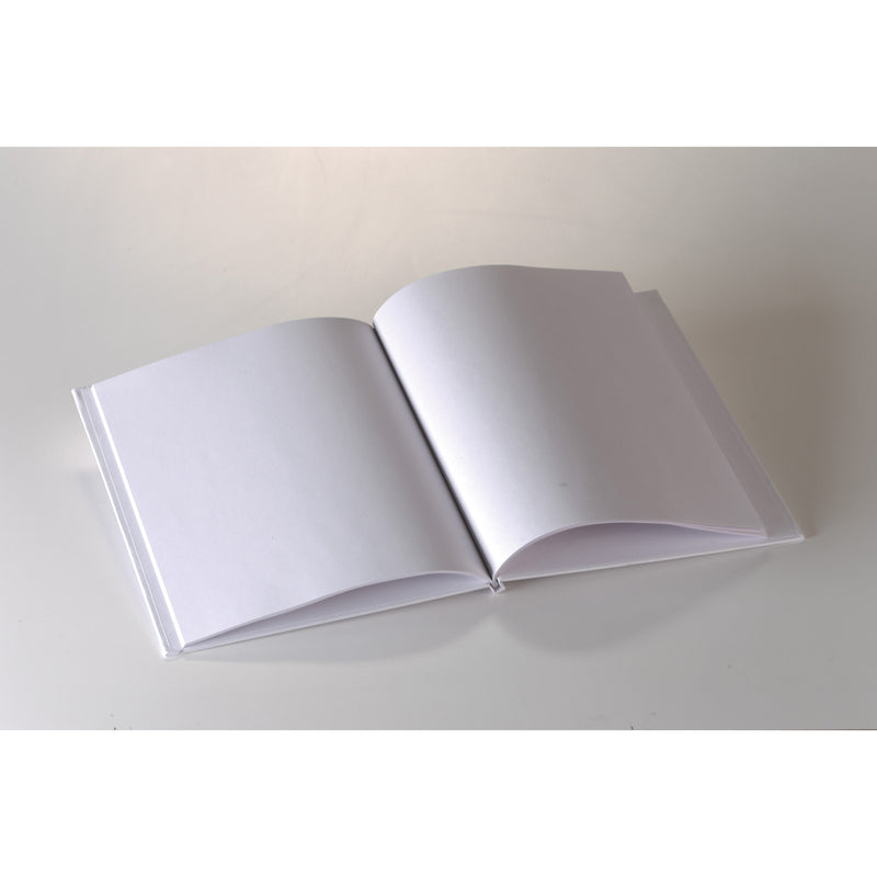 White Hardcover Blank Book 11x8-1-2