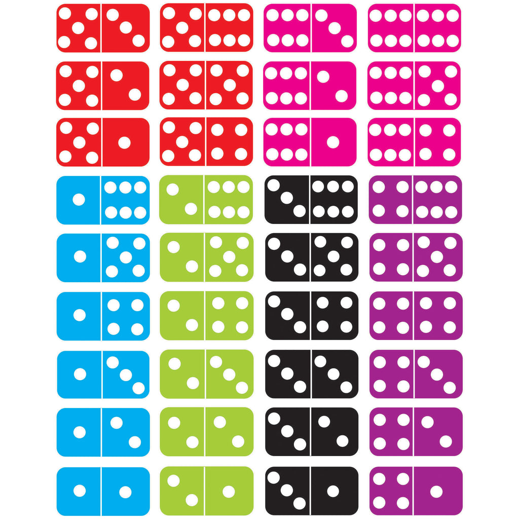 (2 Ea) Math Die Cut Magnets Dominoe