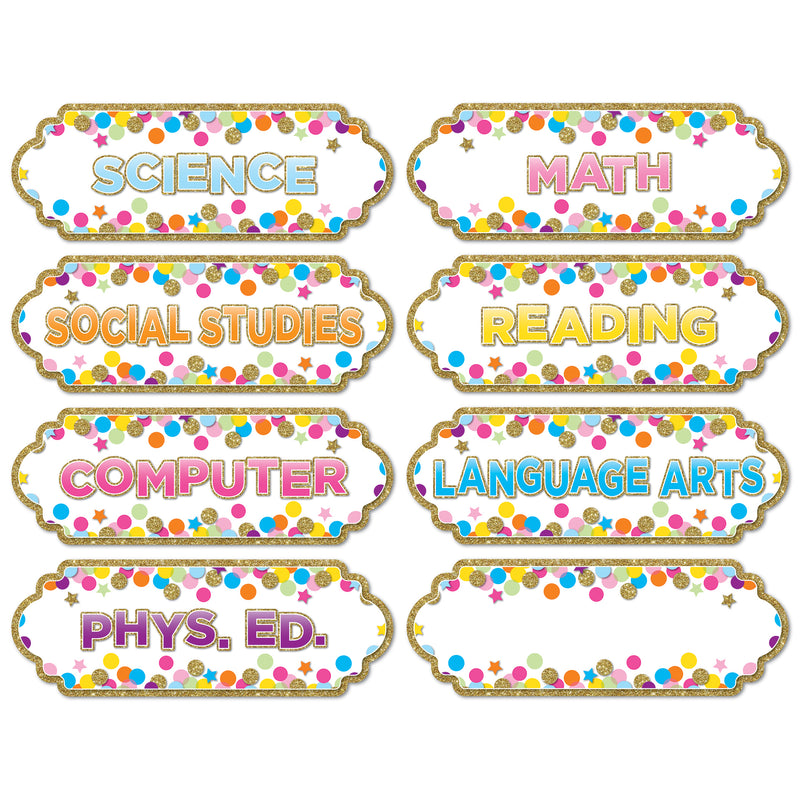Magnetic Confetti Classroom Subj