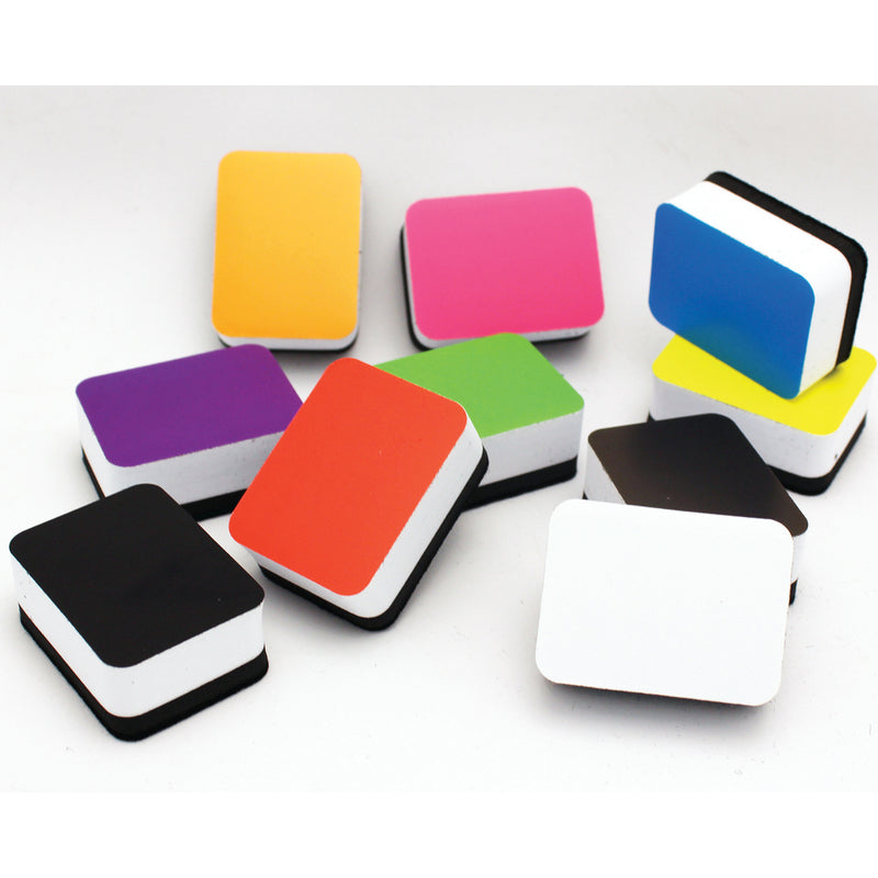 Asst Colors Mini Whiteboard Erasers Non Magnetic