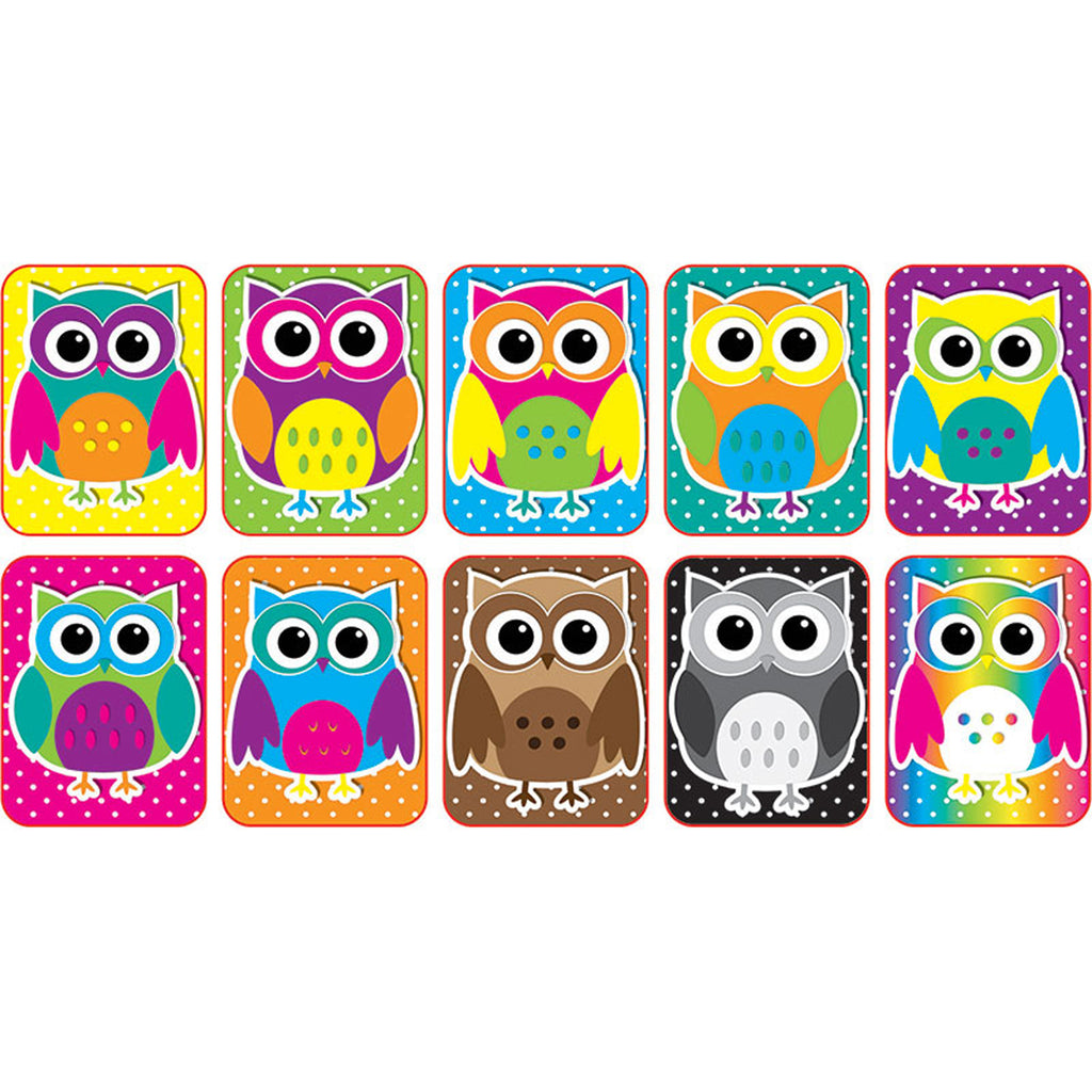 (3 Pk) Color Owls Mini Whiteboard Erasers Non Magnetic