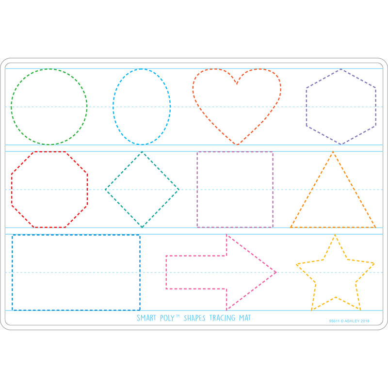 Prewrite & Shapes Learn Mat 2 Sided Write On Wipe Off
