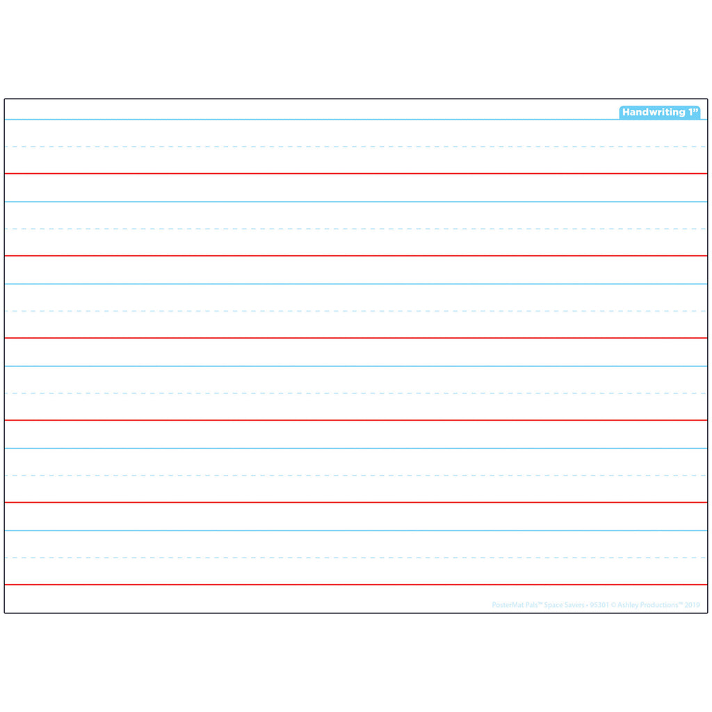 Handwriting Space Savers Postermat Pals Smart Poly Single Sided