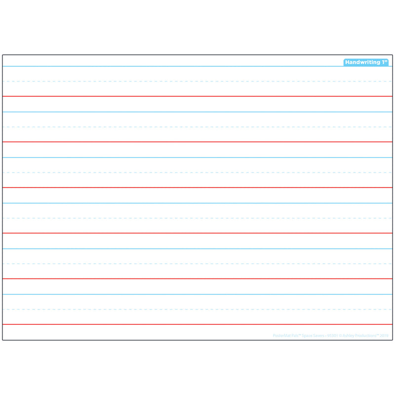 Handwriting Space Savers Postermat Pals Smart Poly Single Sided