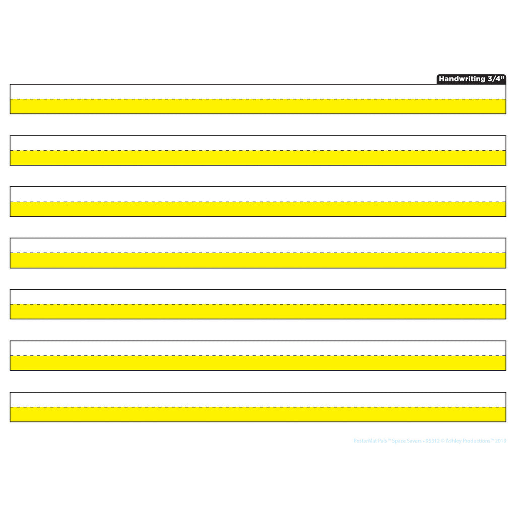 Handwriting Highlghtd Ylw Postermat Pals Smart Poly Single Sided