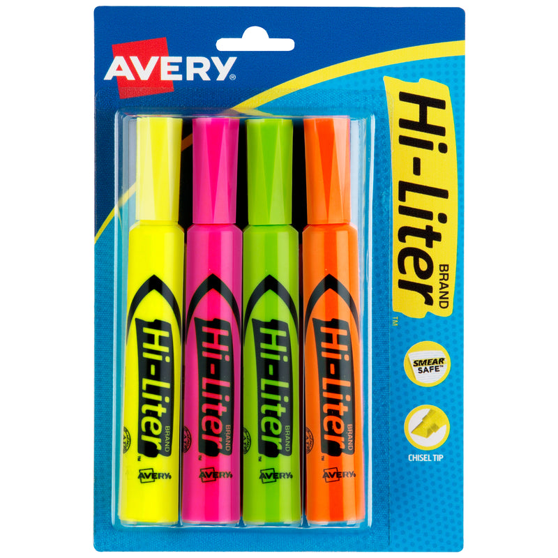 (4 St) 4ct Hi-liter Highlighters Fluorescent